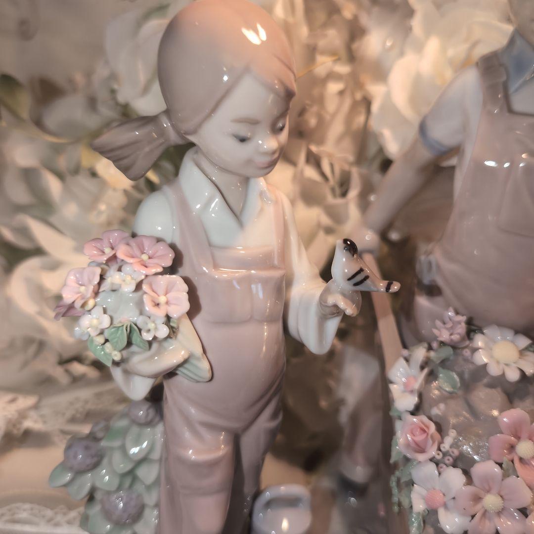 ♥LLADROリヤドロ♥ガラスケース付き♥三点セット❤️