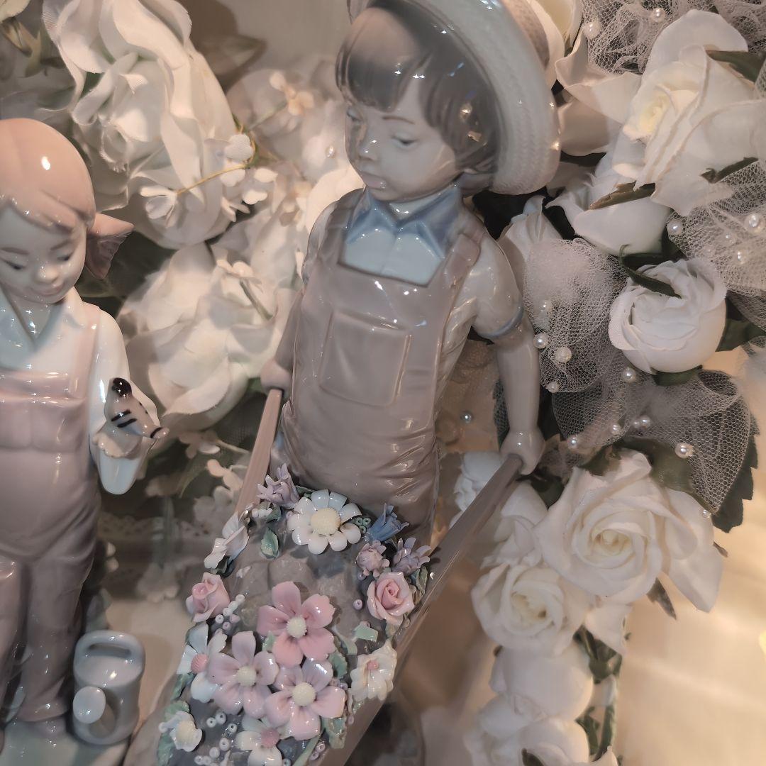 ♥LLADROリヤドロ♥ガラスケース付き♥三点セット❤️