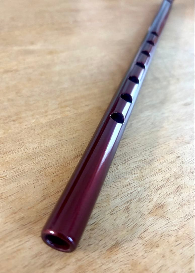 篠笛 青森ねぶた　赤　塗り