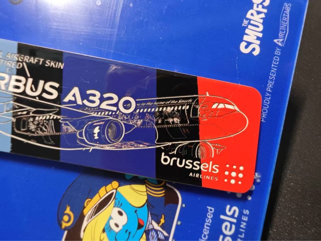 SN A320 Airlinertags ブリュッセル航空スマーフ コラボ特別機