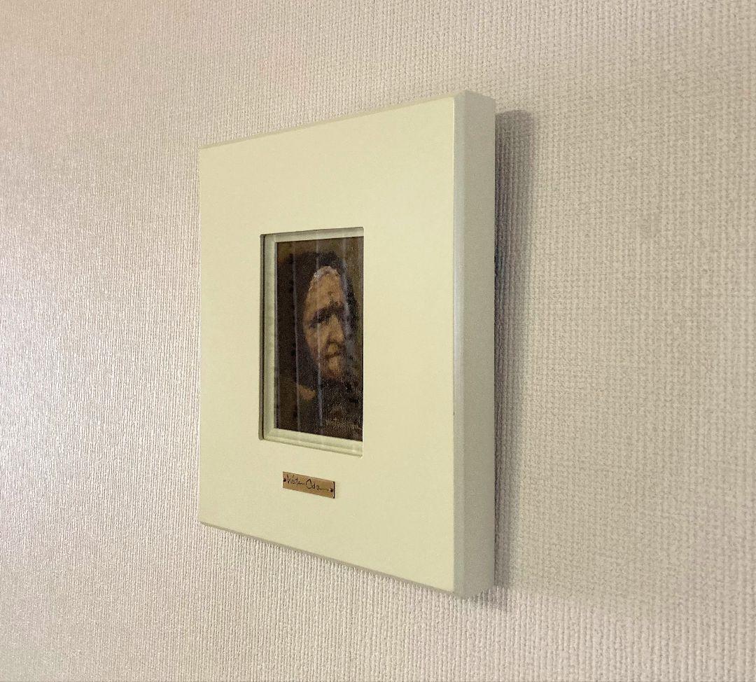 小田和典「シシリーの老婆」額装●油彩作品 直筆サイン 素敵な作です！●