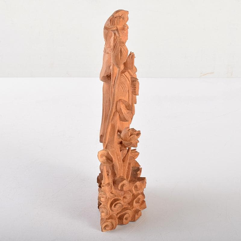 knj　仏教美術　香木　白檀彫刻　観音菩薩像　仏像　置物　V　R5122