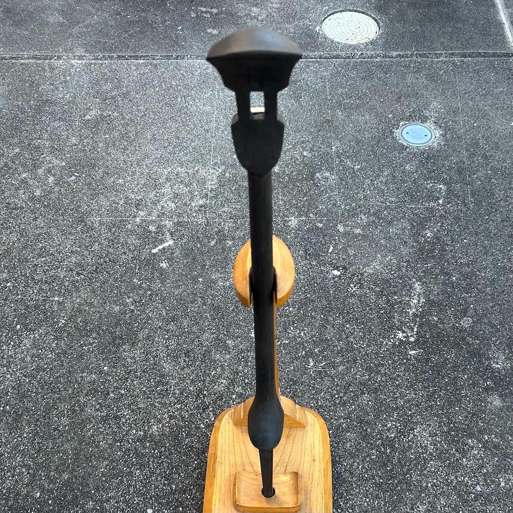 三線　棹　黒木　カミゲン　真壁型　沖縄　未塗装　伝統工芸士製作 .2