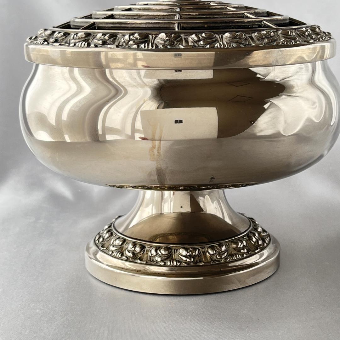 【IANTHE】ローズボウルバラ / 薔薇の花器セット　5点【シルバープレート】