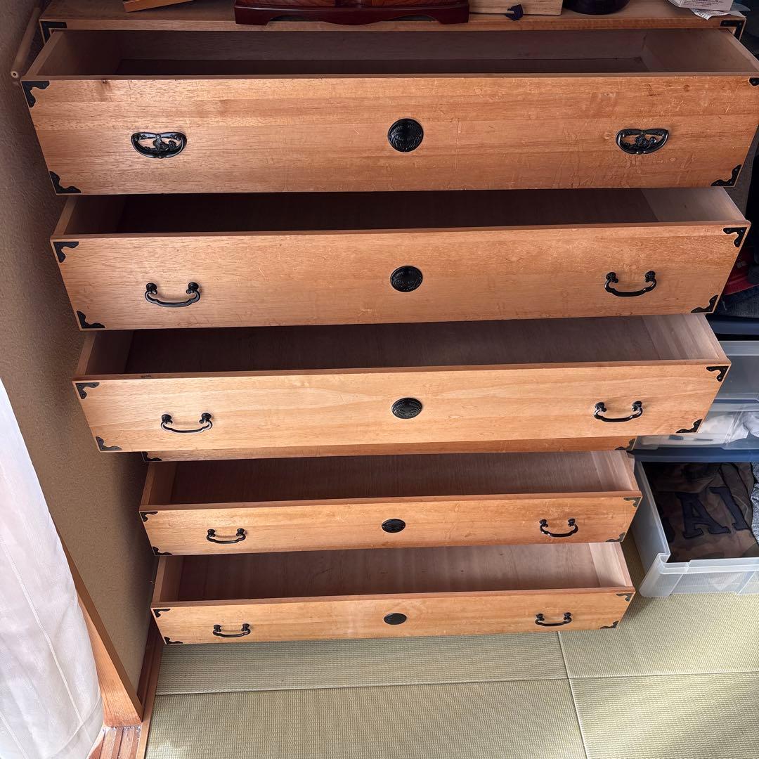 ⭐︎最終値下げ⭐︎木製和風箪笥 6引き出し アンティーク　家具　ヴィンテージ