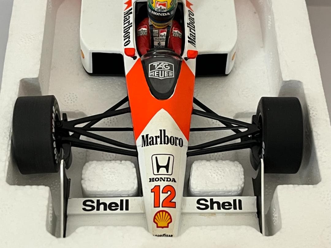 ミニチャンプス 1/18 McLaren MP4/4 A.セナ 1988 箱付