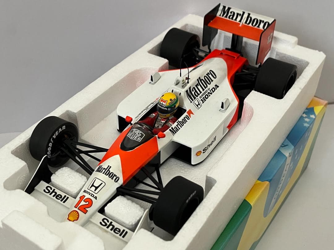 ミニチャンプス 1/18 McLaren MP4/4 A.セナ 1988 箱付