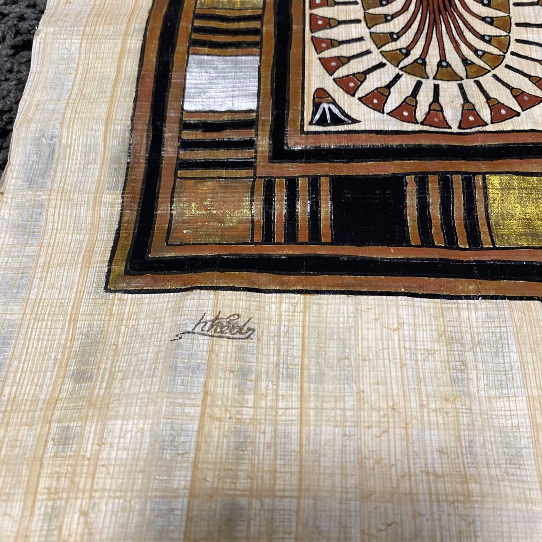 エジプト　パピルス　壁画風　ポスター