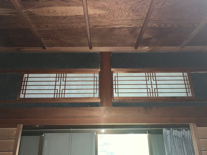 欄間、引戸、網代天井