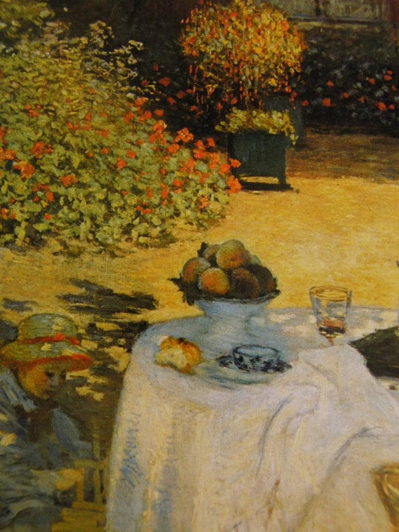 クロード・モネ、「The Luncheon」、厳選、希少大判画集・額装画