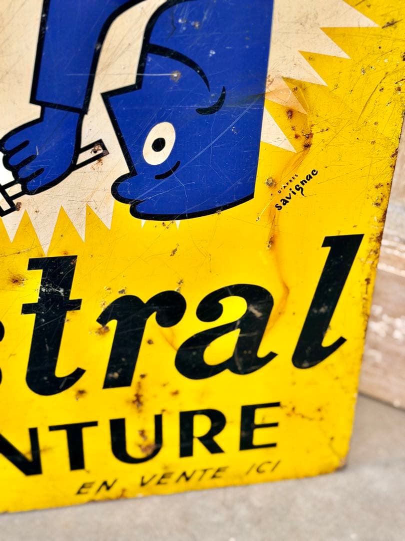 レイモン・サヴィニャックのヴィンテージ看板