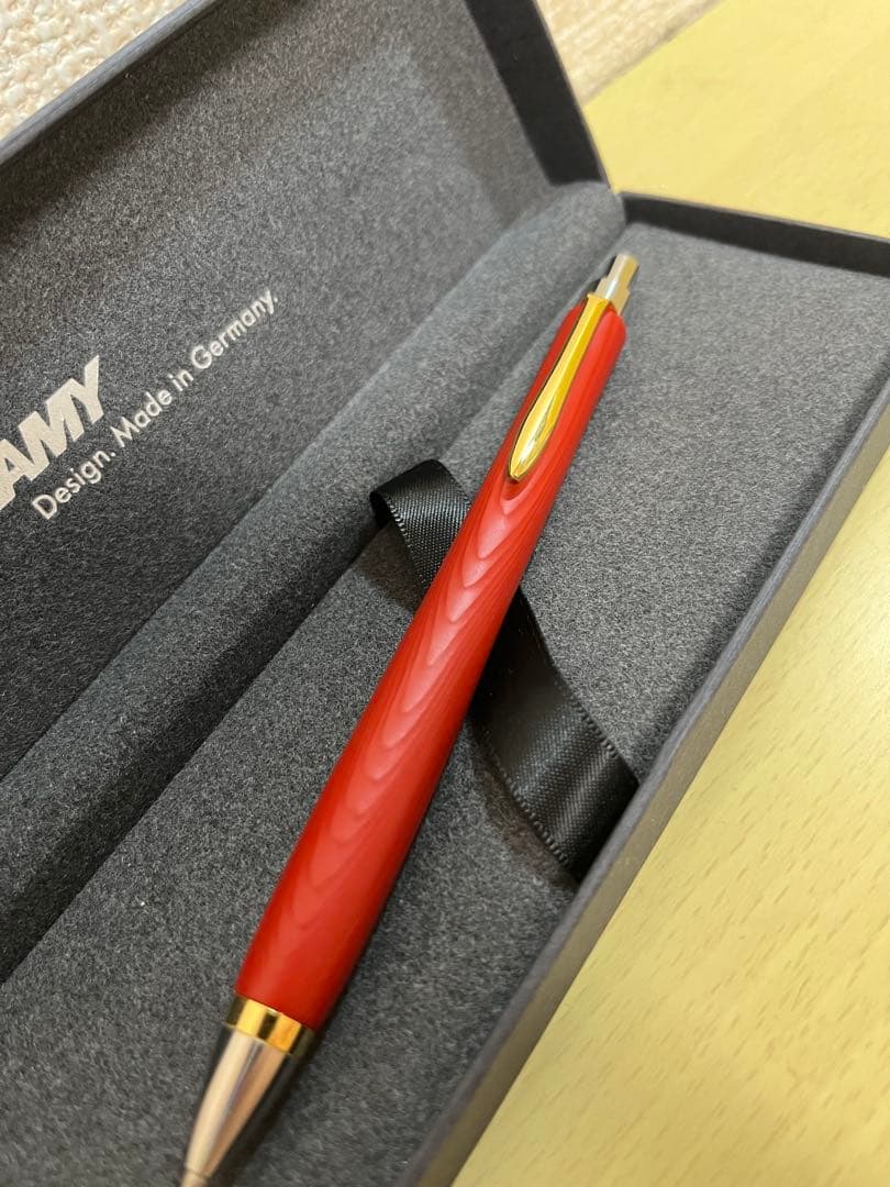 ウッドペンクラフト　姫縁杉　浮造り国産朱漆　0.5ミリ　シャープペンシル