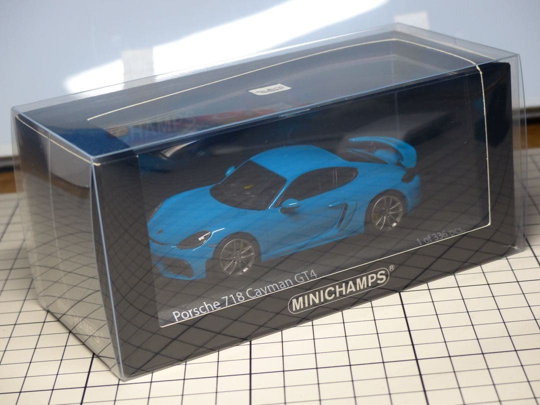 MINICHAMPS ミニチャンプス 718 GT4マイアミブルー