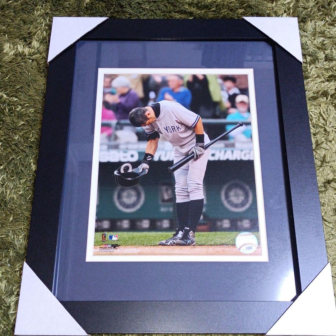 USAにて購入! イチローさん、NYヤンキース移籍時の初打席での写真、プレート付