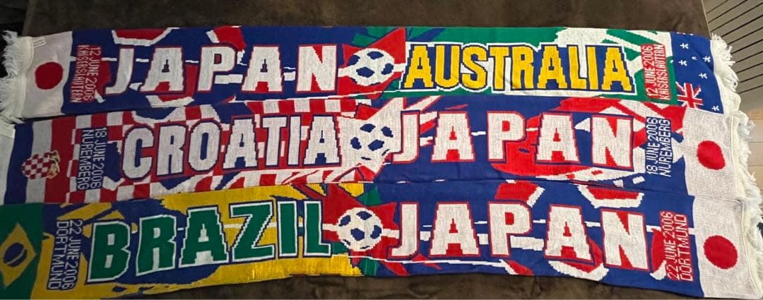 2006ドイツワールドカップ　現地だけ　マッチデーマフラー　14本