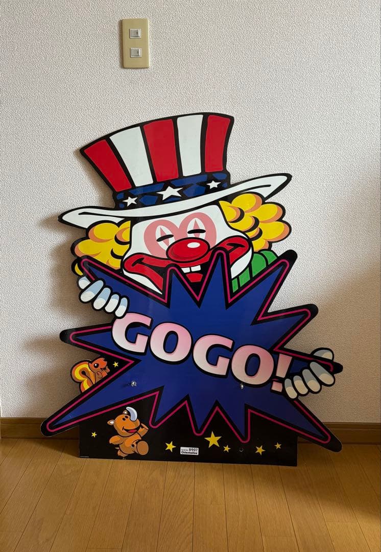 パチンコ・パチスロ　ジャグラー　ピエロ等身大パネル　非売品　ミラー　鏡　有り