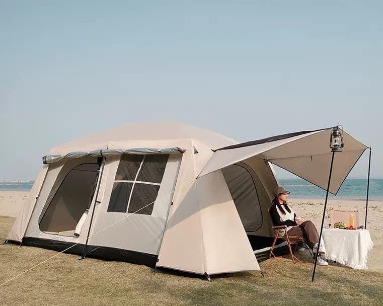 キャンプテント 4～6人用アウトドアテント 防風防水防塵 防虫 通気性