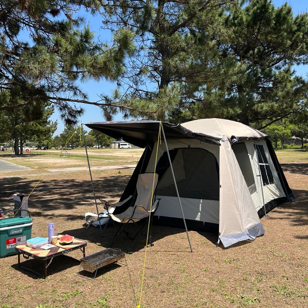 キャンプテント 4～6人用アウトドアテント 防風防水防塵 防虫 通気性
