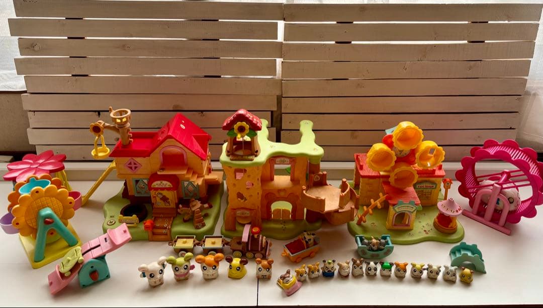 【ハム太郎】ハムハムハウス・地下ハウス・ひまわりかんらん車+マスコットセット