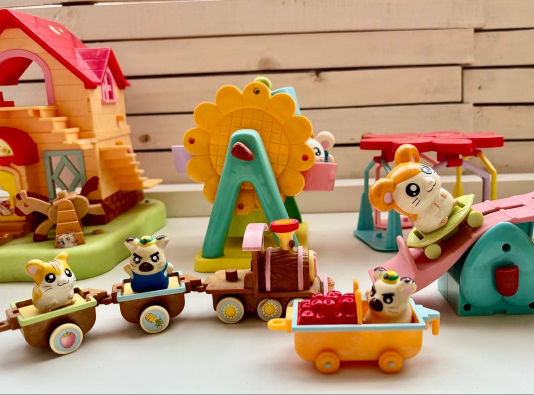 【ハム太郎】ハムハムハウス・地下ハウス・ひまわりかんらん車+マスコットセット