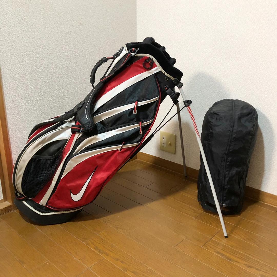 【希少】 NIKE ナイキ ゴルフ キャディバッグ スタンド型 6分割 レッド