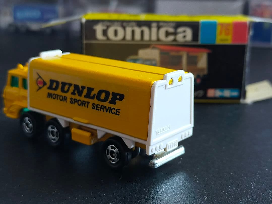 試作品 配布品 ウィング ルーフ トラック DUNLOP 日本製 黒箱 トミカ