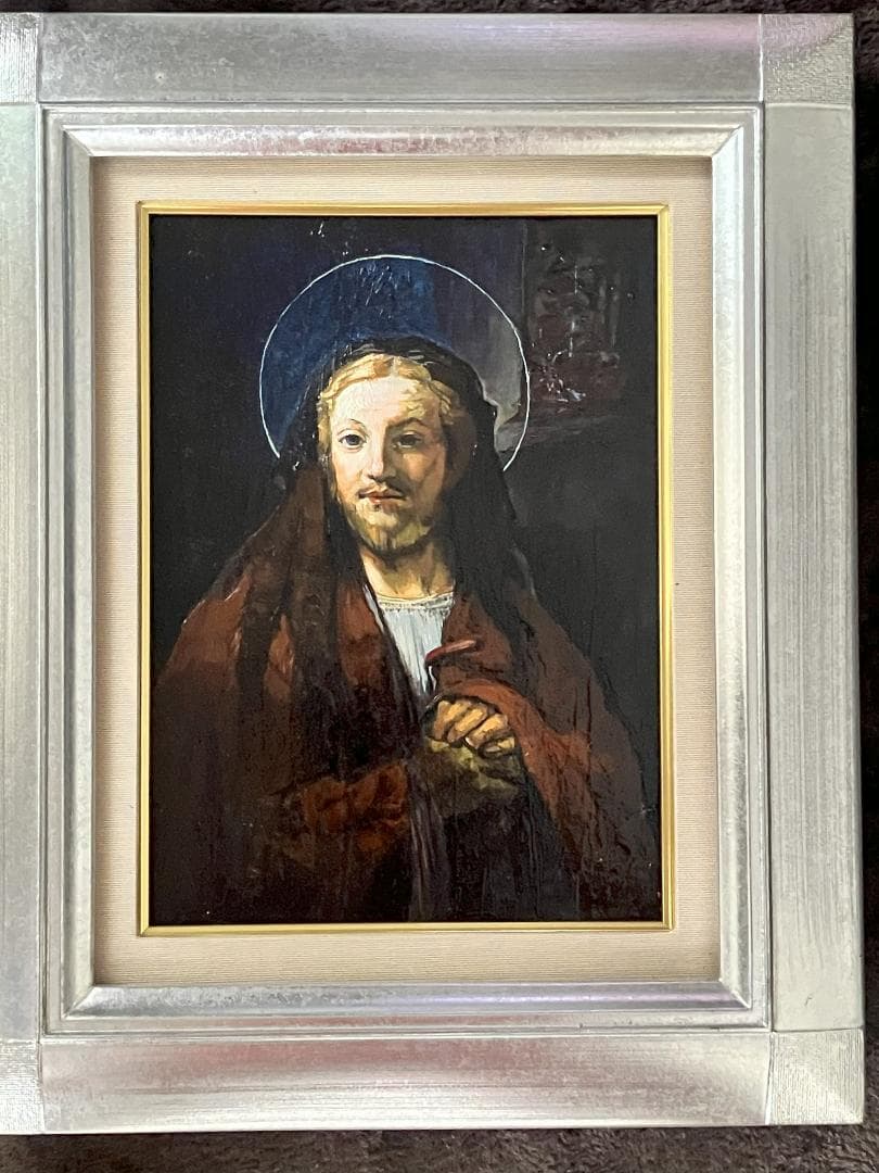 イエス・キリストの肖像画（油彩F4号333✖️242㎜）額装なし