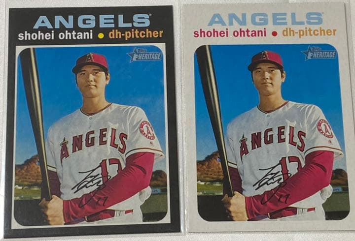 大谷翔平　Topps heritage White 50枚限定カード