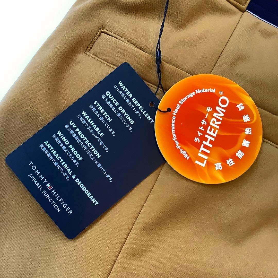 新品★トミーヒルフィガーゴルフ★ウィンドプルーフミニスカート裏起毛ボア★キャメル