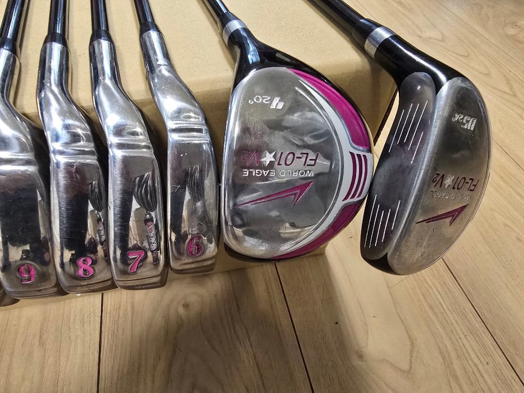 WORLD EAGLE FL-01 V2 レディース ゴルフクラブセット L 右