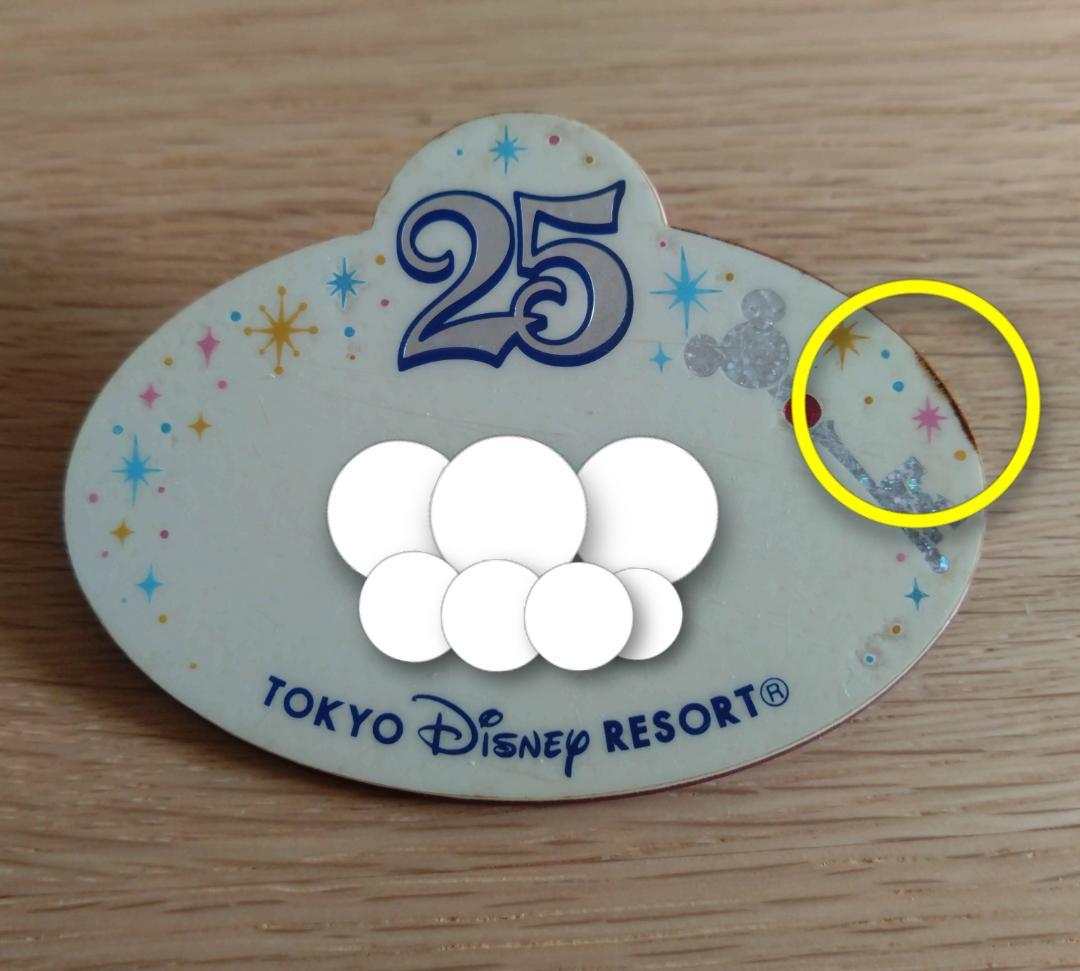 ディズニーリゾート25th キャストネームタグ　ディズニーネームタグ 25周年