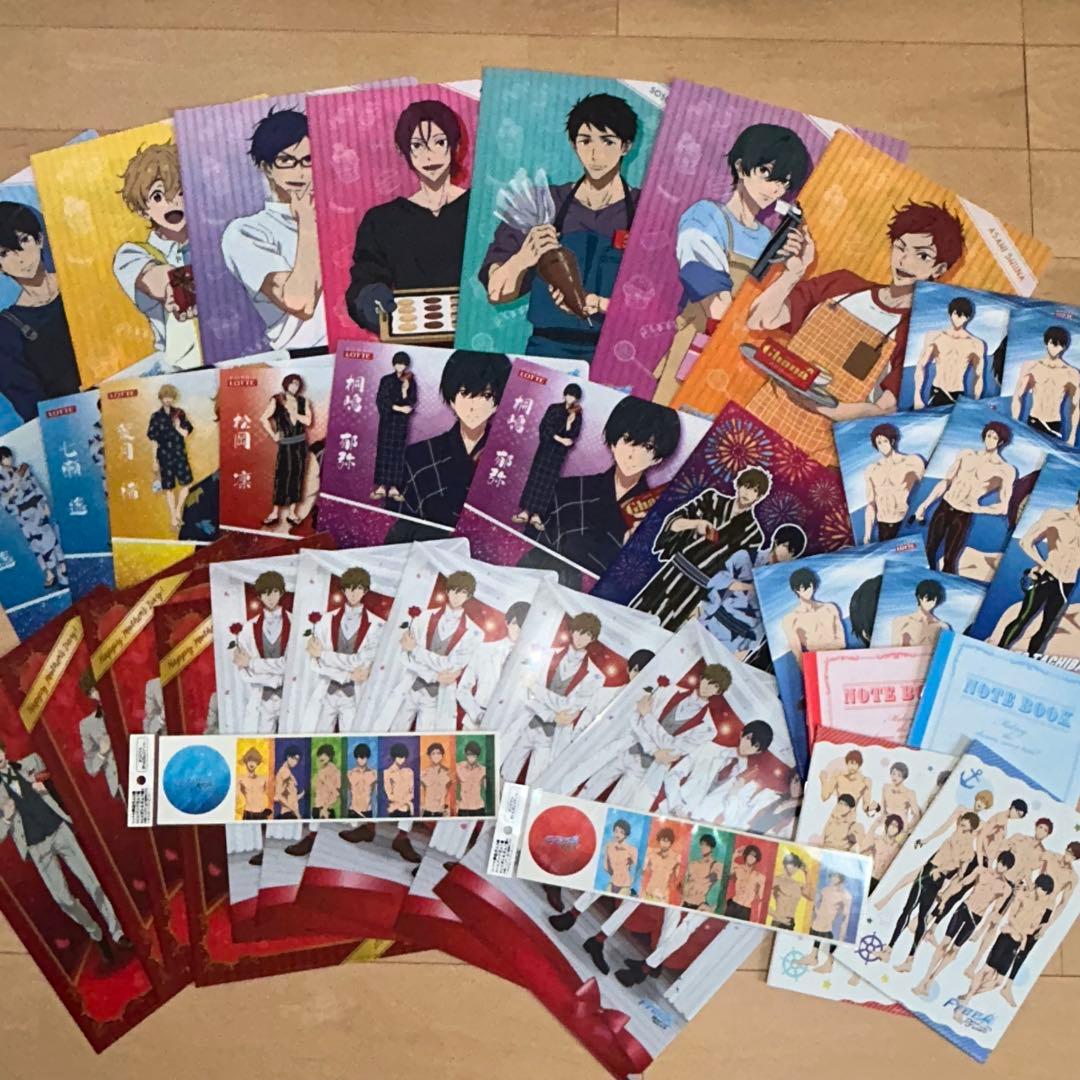 d*3様 free!! ロッテ クリアファイル ノート シール