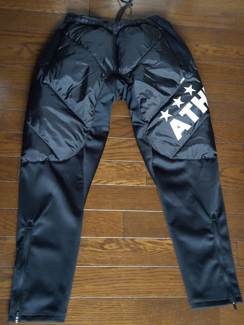 ATHLETA 中綿フード付きピステ 中綿パンツ セット 水色　黒