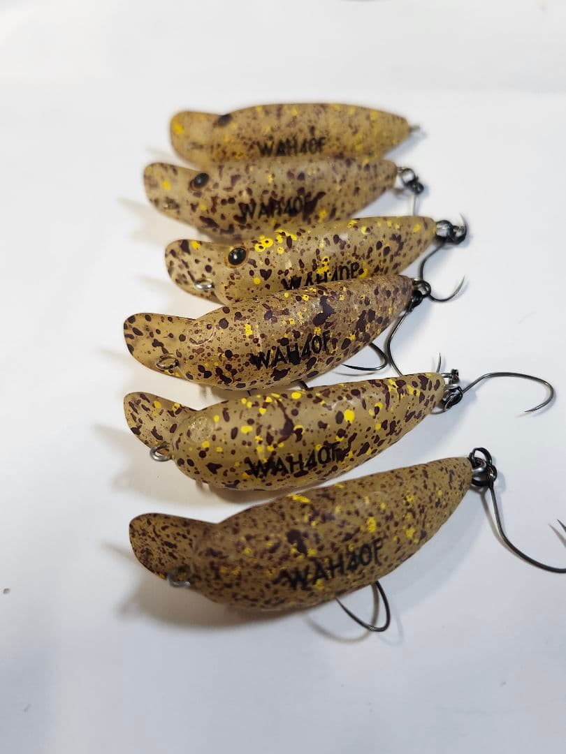 ラッキークラフト　ワウ　40F　リバーロードオリカラ　一網打尽　６個セット