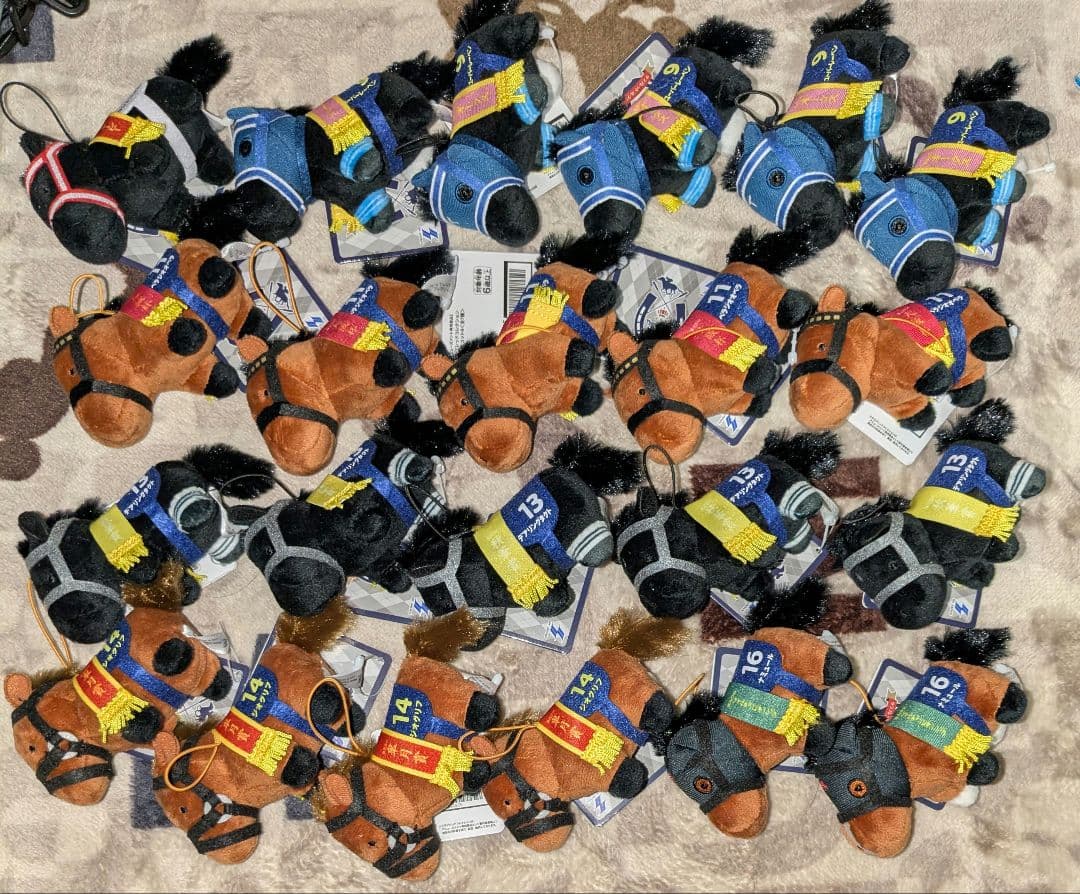 ナムコ限定品サラブレッドコレクションミニマスコット タグ付き　21体まとめ売り