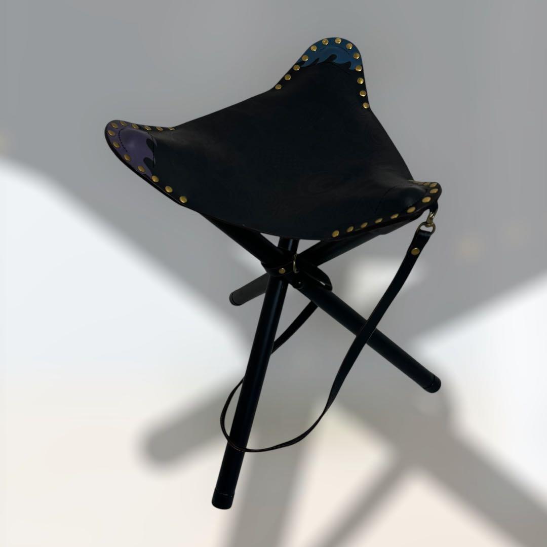 グラインドロッヂ ハンティングチェア 両面生刷り ブラック