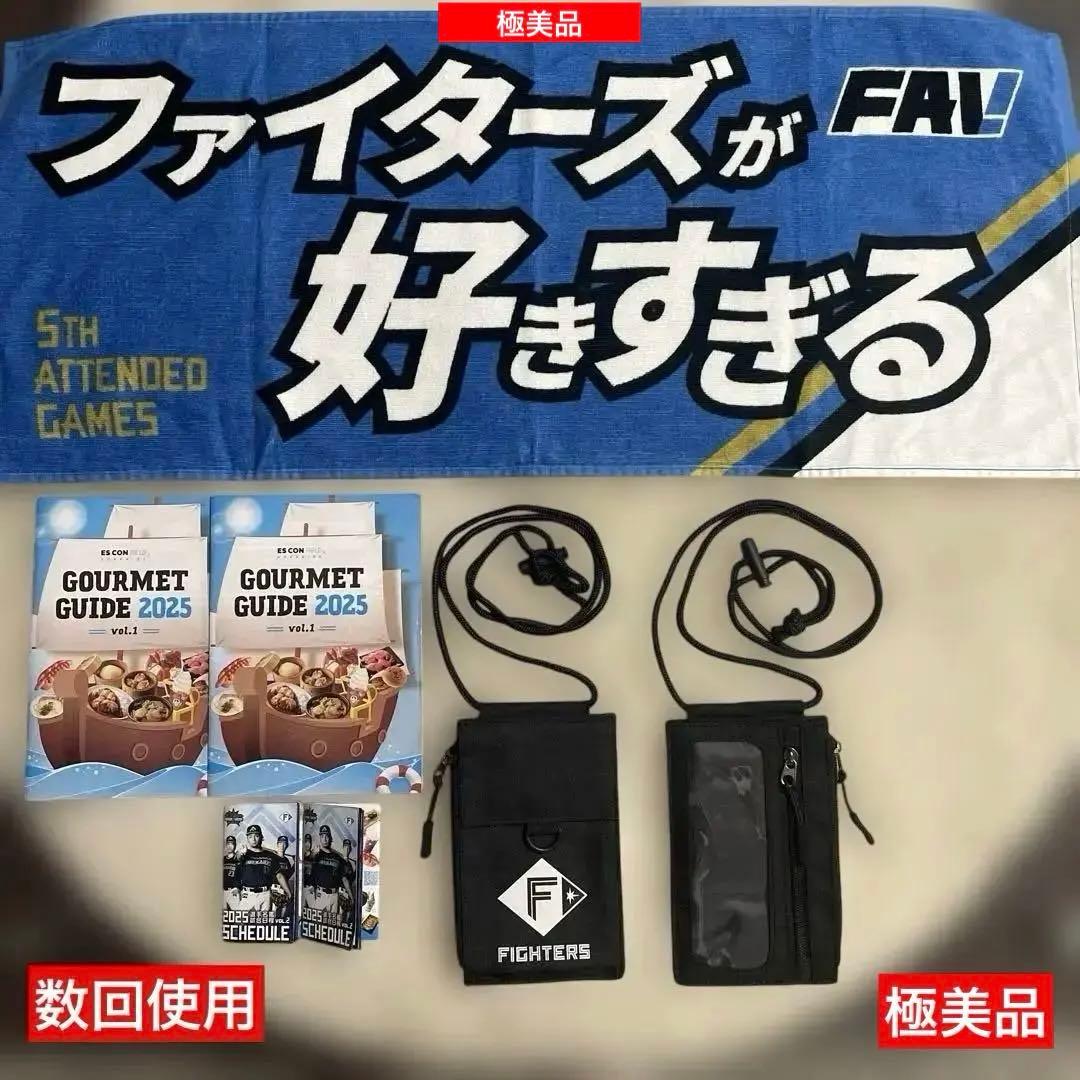 北海道日ハムファイターズユニホーム2025限定×野球観戦応援グッズ×12点＋2点