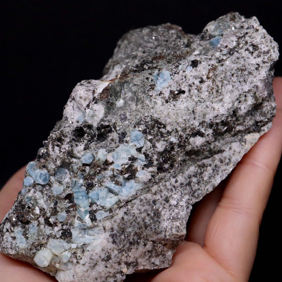 自主採掘！アクアマリン カリフォルニア産 548.5g　AQ254 原石　天然石