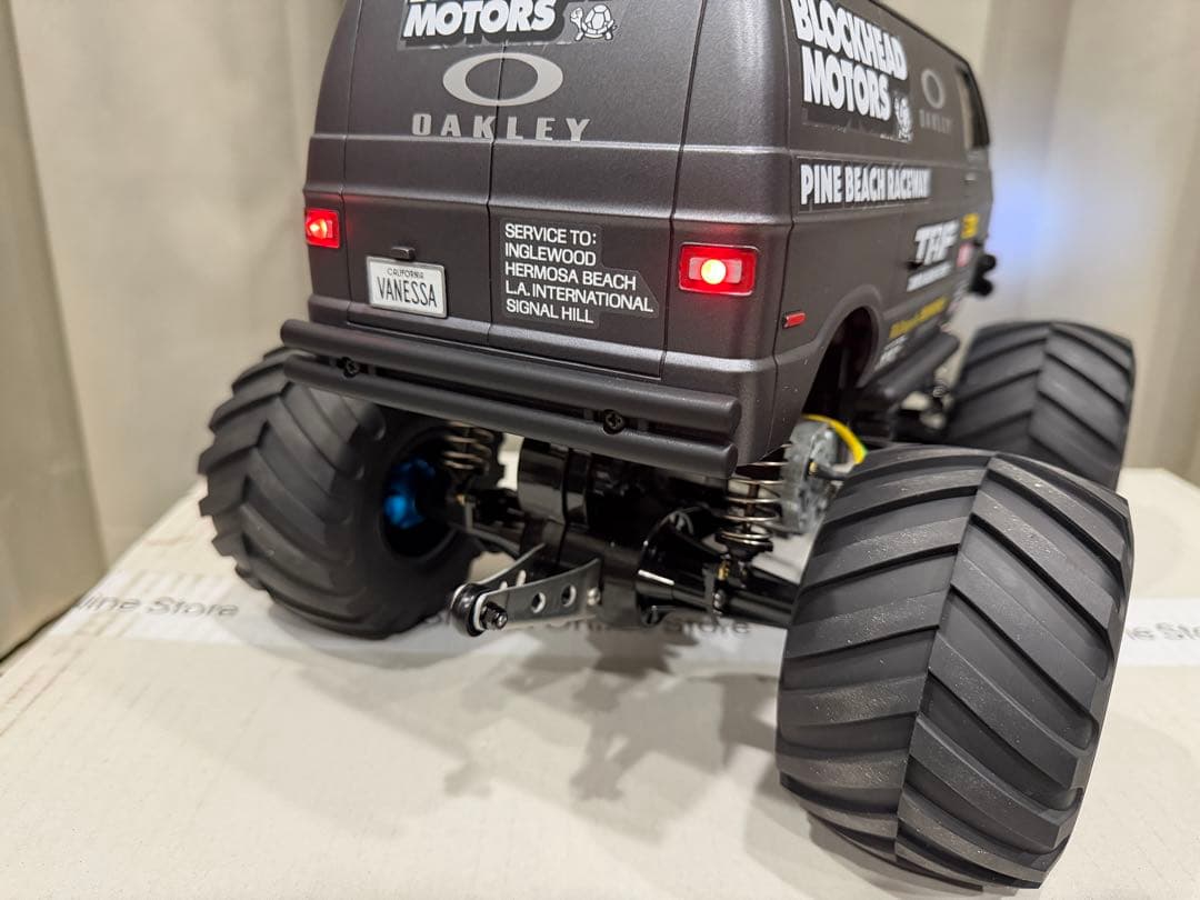 タミヤ ランチボックス ブラックエディション 組立済屋外未走行 メカ付きOP多数