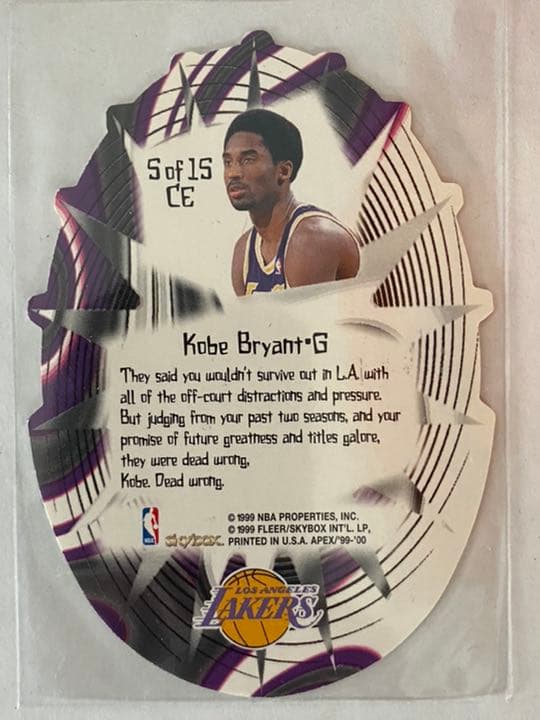 その他 1999 Skybox Apex Cutting Edge KOBE