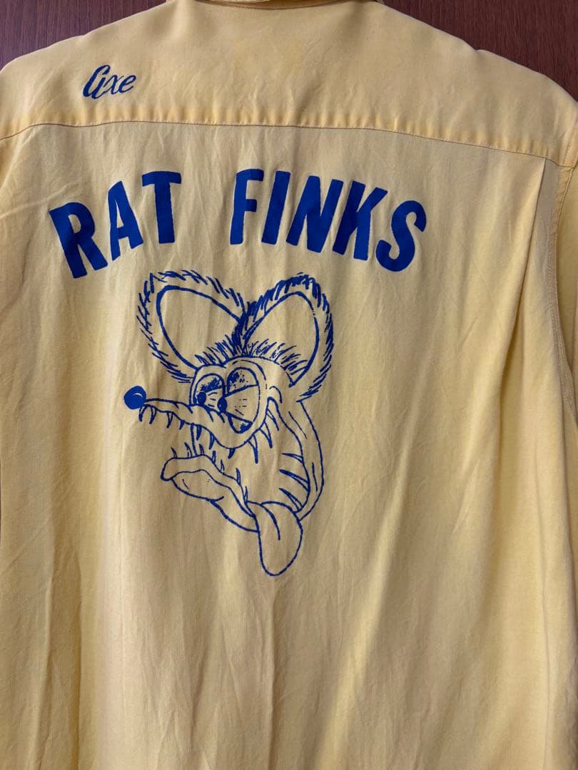 ヴィンテージ vintage RATFINKS ボーリング半袖シャツ