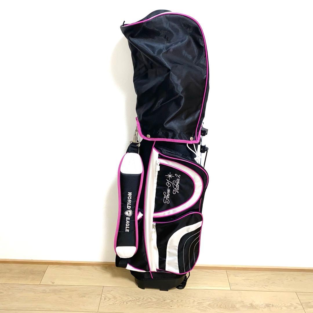 美品☆ワールドイーグル レディース用ゴルフクラブフルセット初心者キャディバッグ付