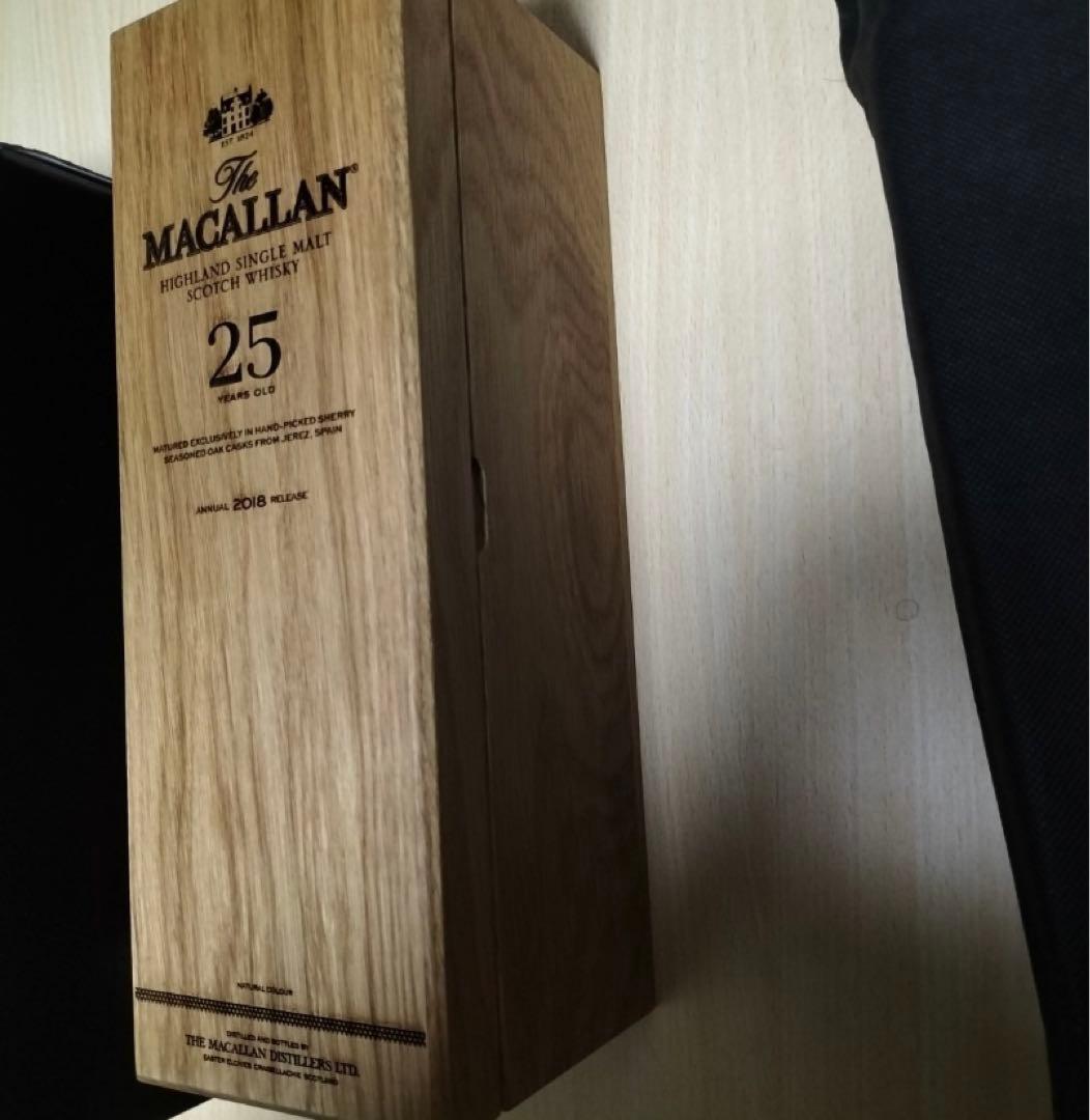 MACALLAN マッカラン25年 シェリーオーク 木箱700ml 43%空瓶