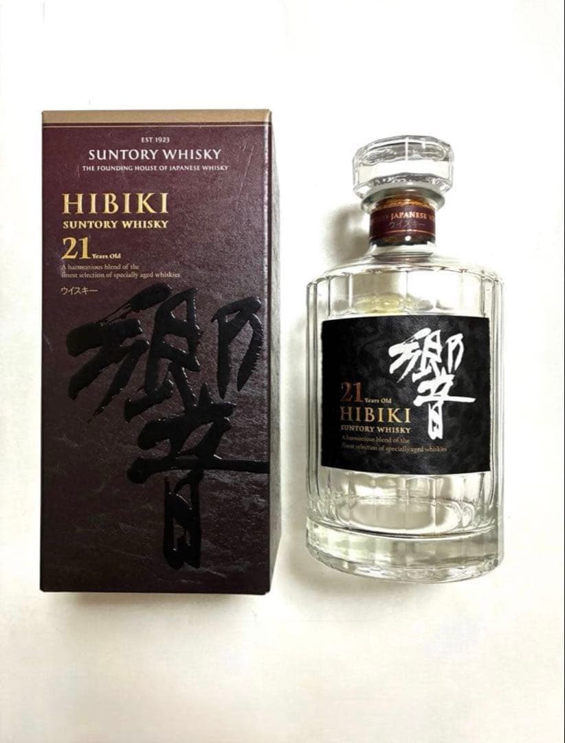 Hibiki 21年 ブレンデッドウイスキー 700ml 空瓶・空箱