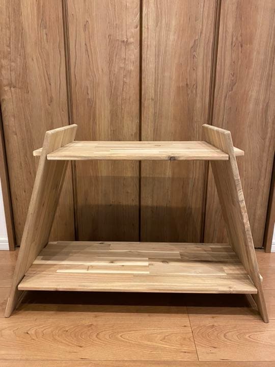 アウトドアラック　木製　組立式