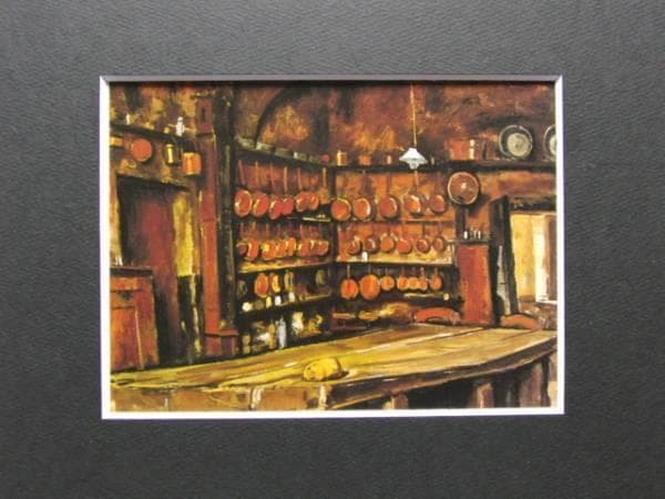 荻須　高徳、城の台所、希少画集画、風景、自然、静物、人気作家