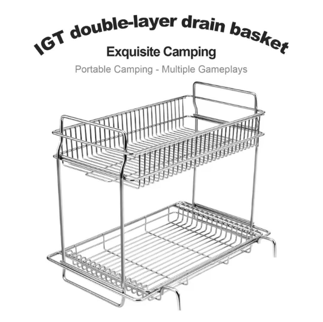 セパレートIGT対応 ステンレス メッシュトレー　スノーピーク peak