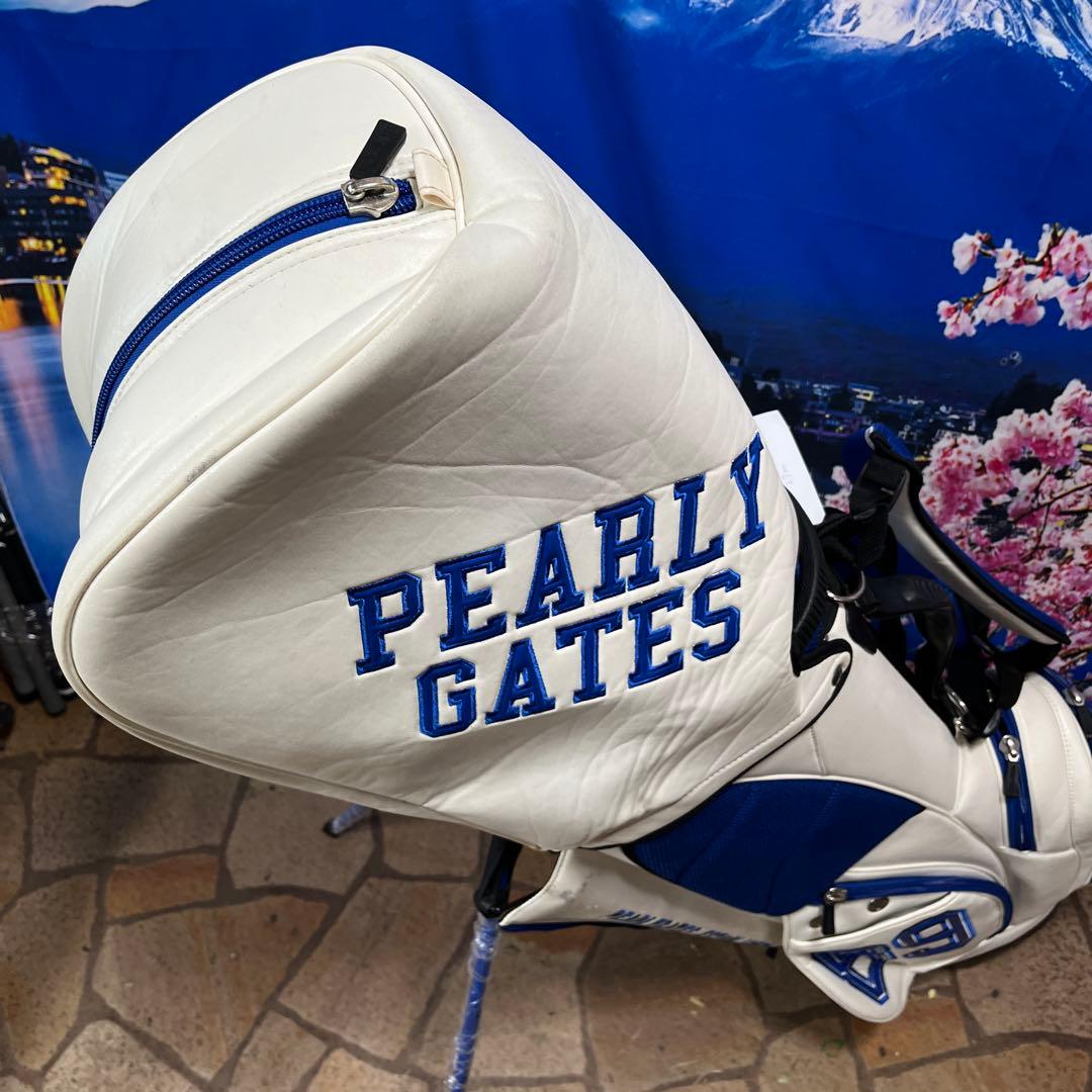 寶BT-1066 PEARLY GATES スタンドキャディバッグ 白