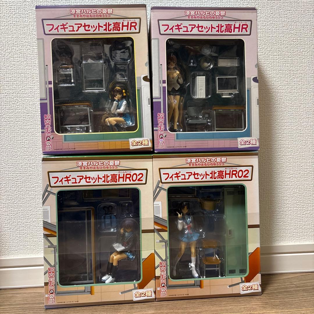 涼宮ハルヒの憂鬱　フィギュアセット北高HR&フィギュアセット北高HR02