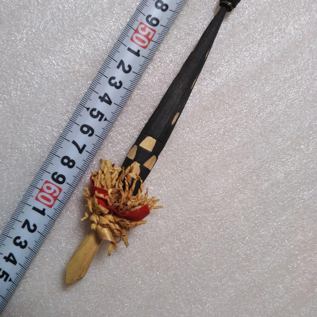 (値下げ)へペライ矢羽付き!　伝統古民具　アイヌ花矢